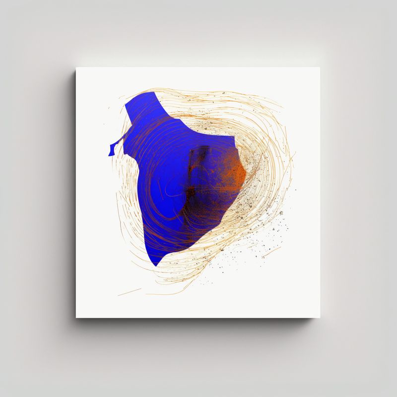 GENERICO - Cuadro De Fotografía Representación De Zorro 90x90 Cm