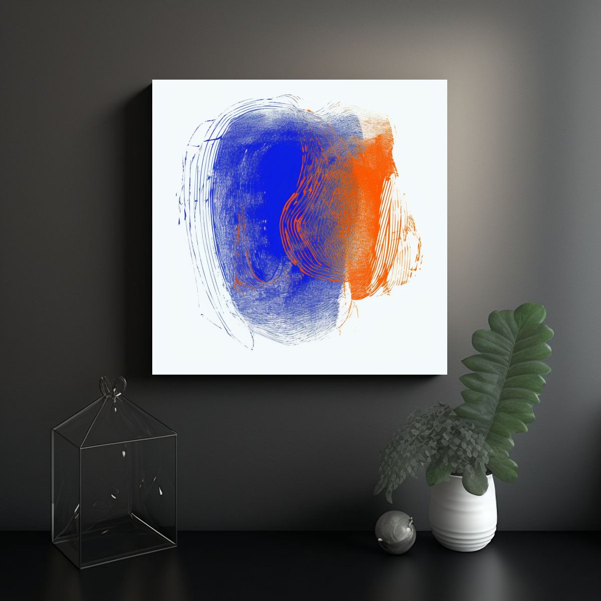 GENERICO - Pintura Decorativa De Zorro En Cuadro De 50x50 Cm