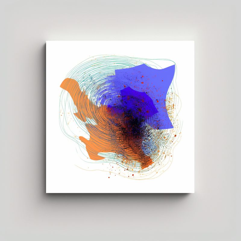 GENERICO - Pintura Decorativa Fox En Estilo Bonito Y 80x80 Cm