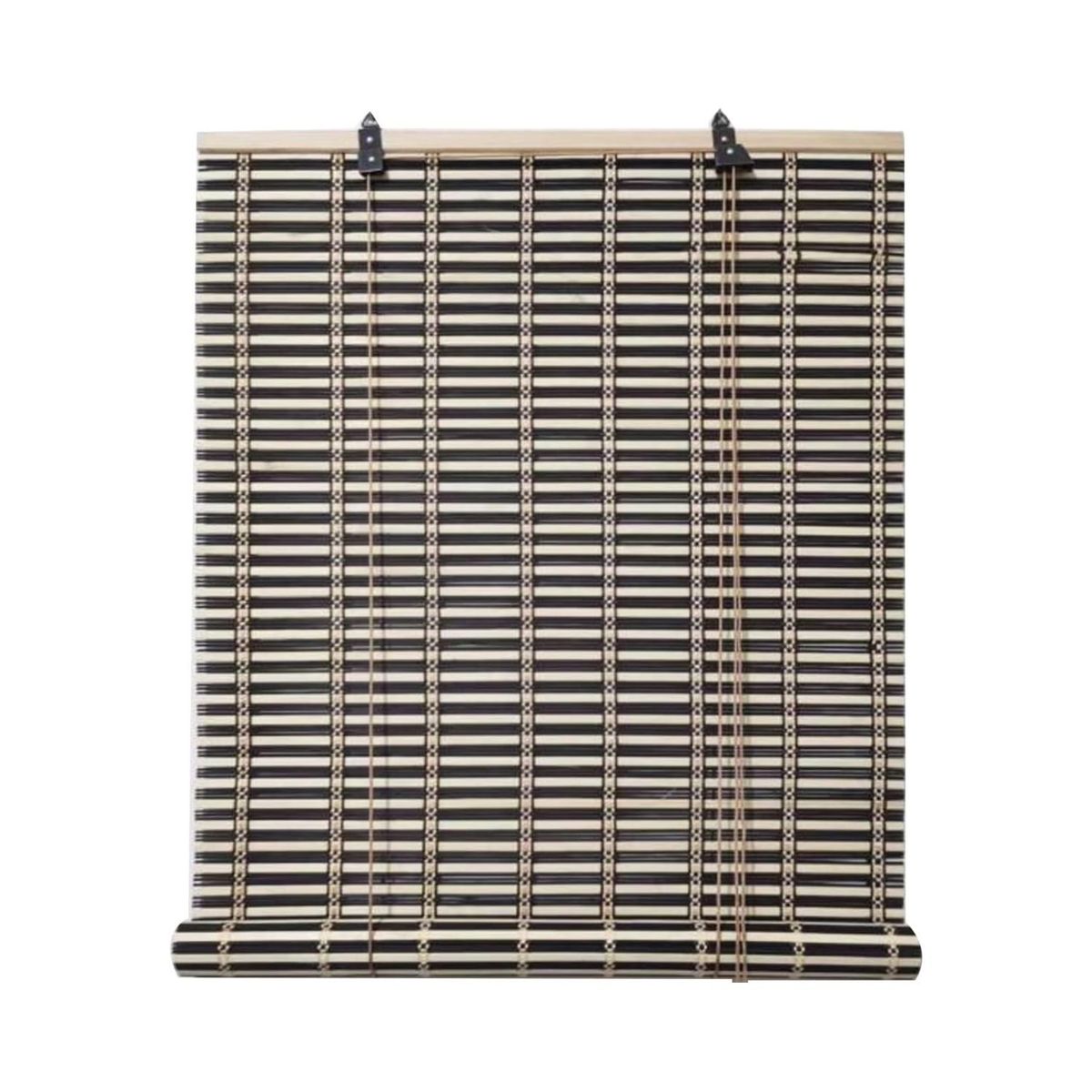 IMPORTCLICK - Cortina Persiana Roller Enrollable Bambú Negro Beige 120x180 CM IMPORTCLICK