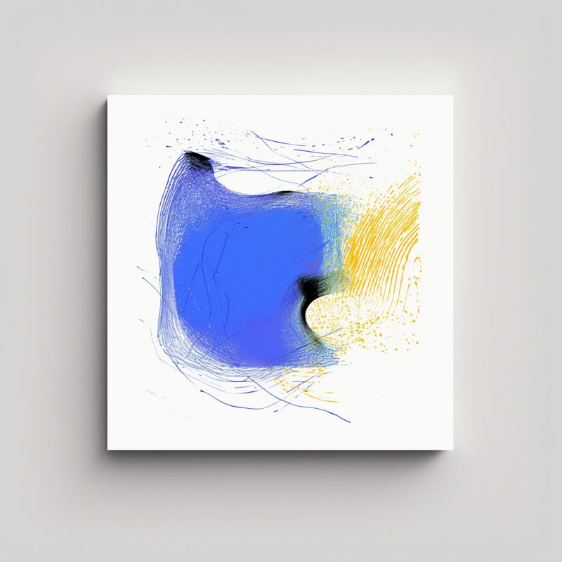 GENERICO - Pinturas Decorativas Simétricas De Zorros En 90x90 Cm