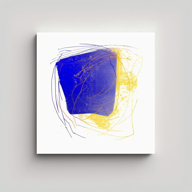GENERICO - Cuadro De Tela Con Cálida Inspiración Zorro 90x90 Cm