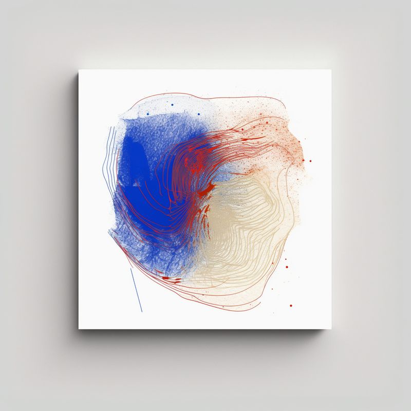 GENERICO - Pinturas Decorativas Con Estética De Lienzo En 90x90 Cm