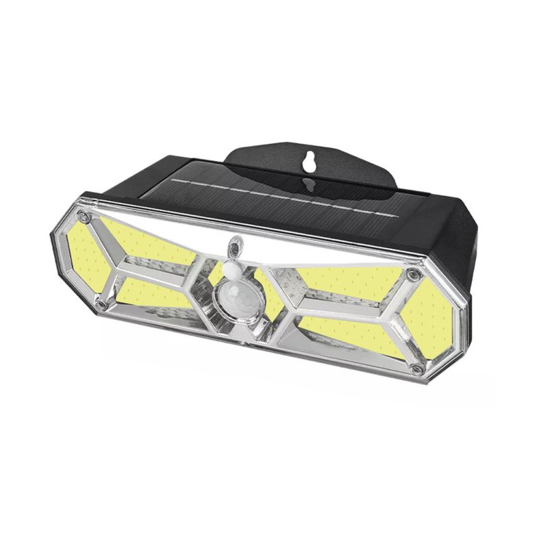 IMPORTCLICK - Foco Lámpara Solar LED Pared Panel Sensor Movimiento 126LED IP65 5W