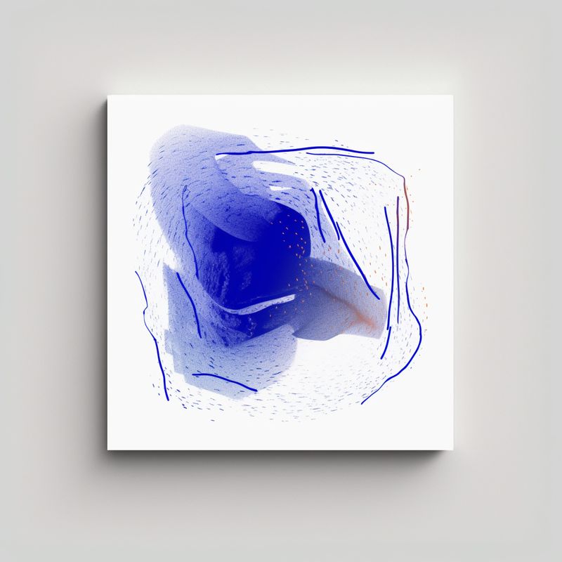 GENERICO - Cuadro Geométrico Zorro En Lienzo: Arte 90x90 Cm