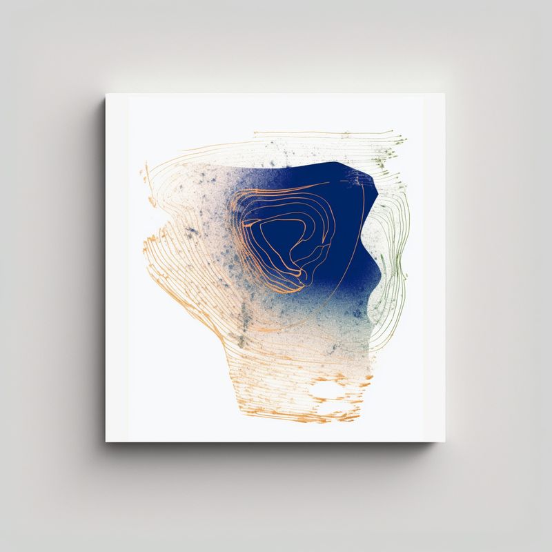 GENERICO - Pinturas Abstractas De Zorros Exuberantes En Canva 60x60 Cm