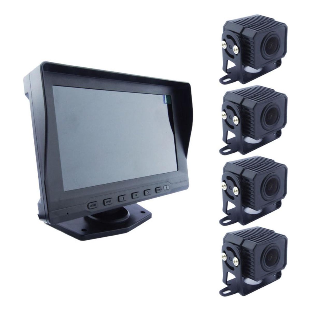 IMPORTCLICK - Kit 4 Cámaras Seguridad Camión DVR 7" HD
