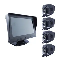 IMPORTCLICK - Kit 4 Cámaras Seguridad Camión DVR 7" HD