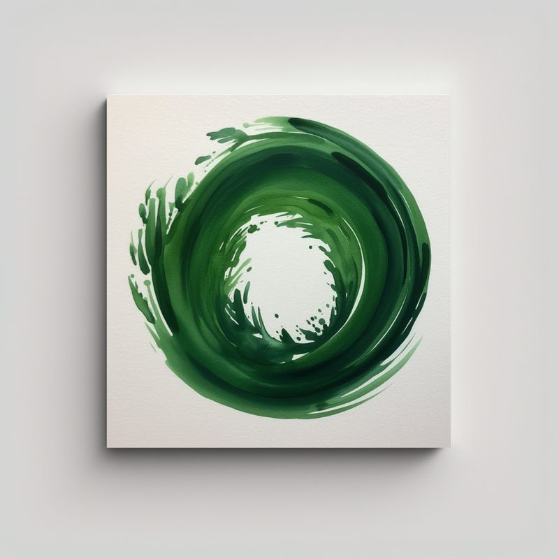 GENERICO - Dibujo único De Espirulina, Alga Sencilla, 60x60 Cm