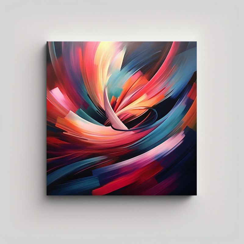 GENERICO - Cuadro Abstracto Para Decorar Comedor Con Estilo 70x70 Cm