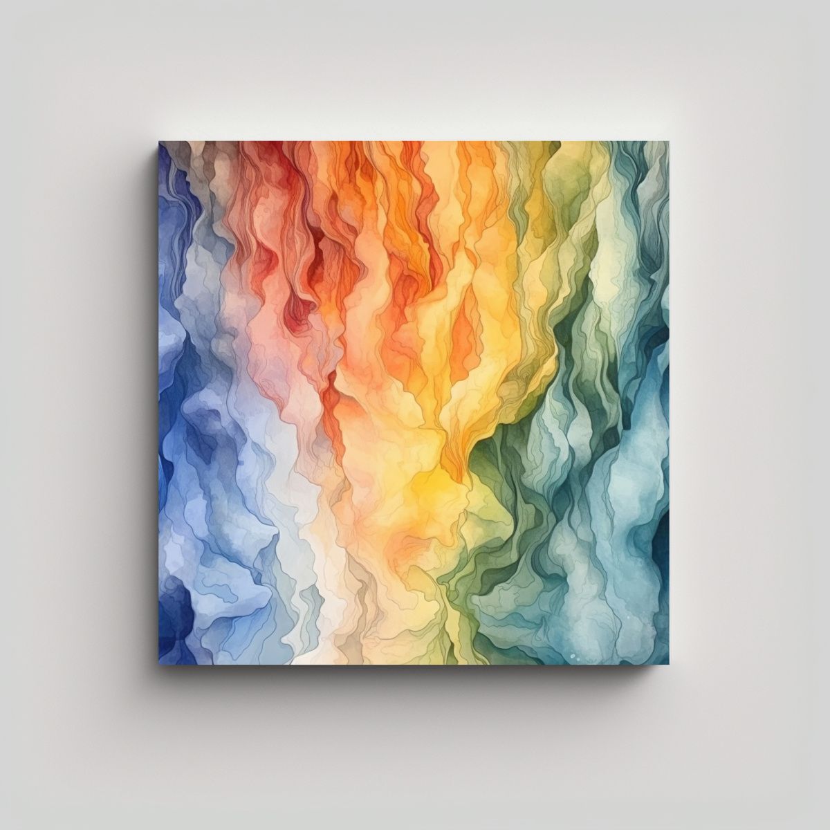 GENERICO - Lienzo De Acuarela Duradero, Moderno Y Variado En 60x60 Cm