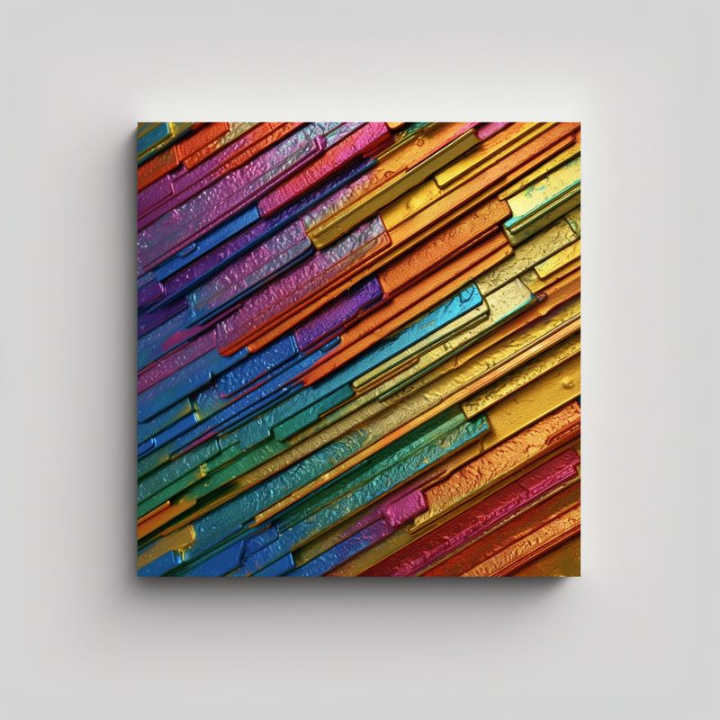 GENERICO - Pinturas Decorativas De Textura Metálica 60x60 Cm