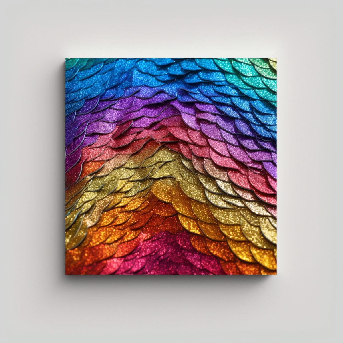 GENERICO - Pinturas Decorativas Con Textura De Purpurina 90x90 Cm