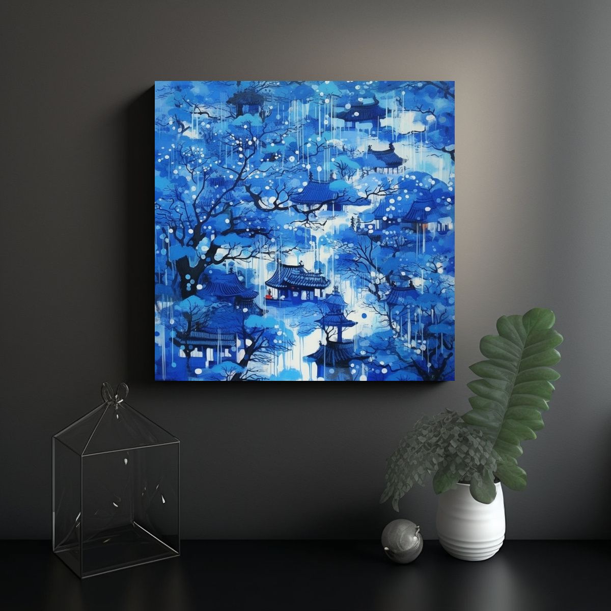 GENERICO - Pinturas Decorativas Azul Añil Adorable En 80x80 Cm