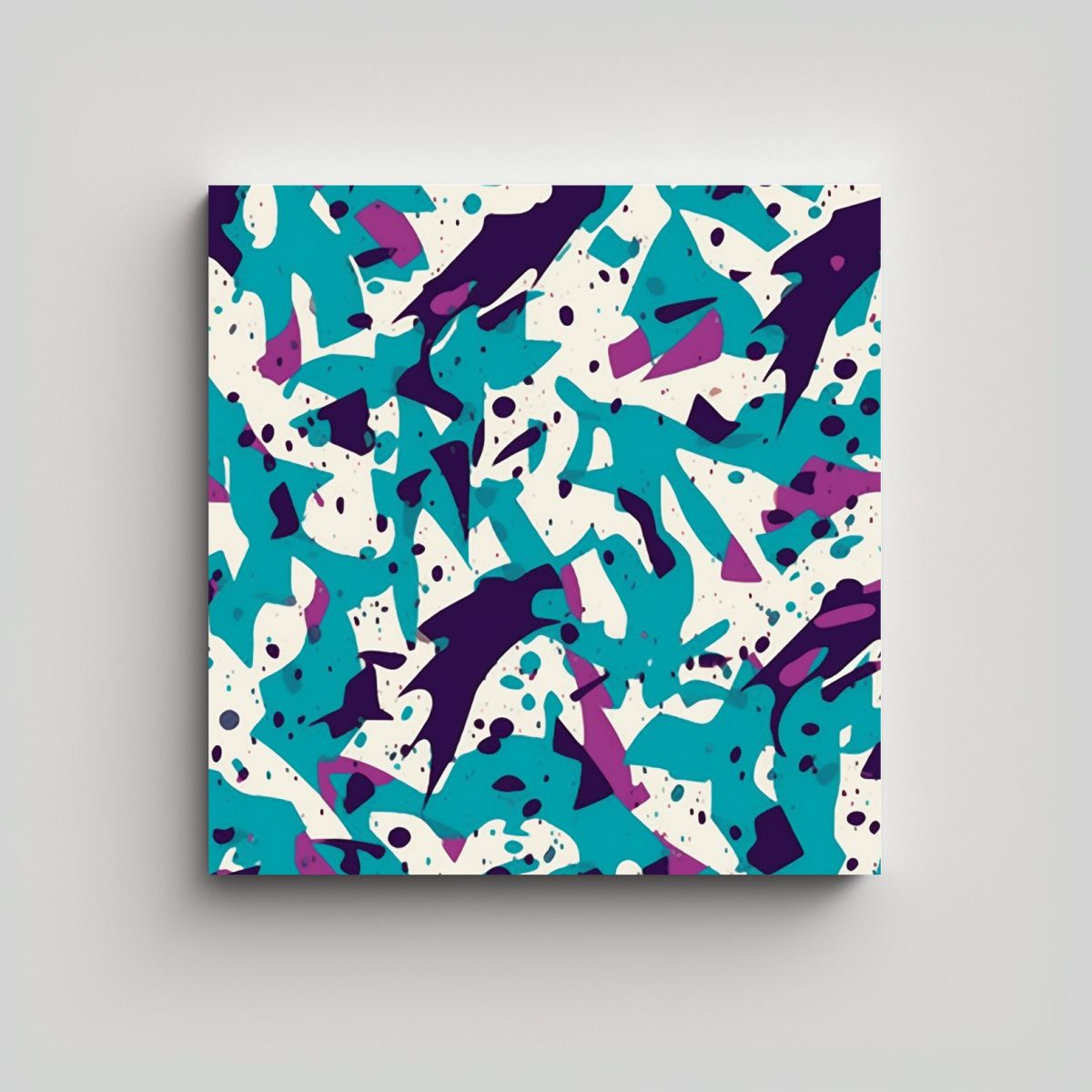 GENERICO - Diseño Bastidor Madera Patrón Camuflaje 70x70 Cm