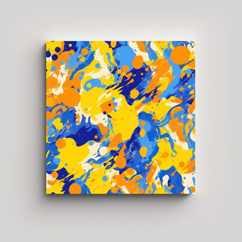 GENERICO - Pintura De Decoración Moderna Con Patrón De 70x70 Cm