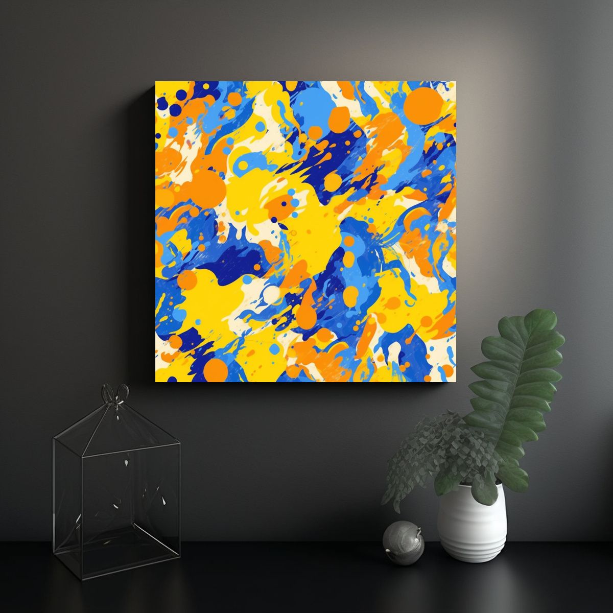 GENERICO - Pintura De Decoración Moderna Con Patrón De 60x60 Cm