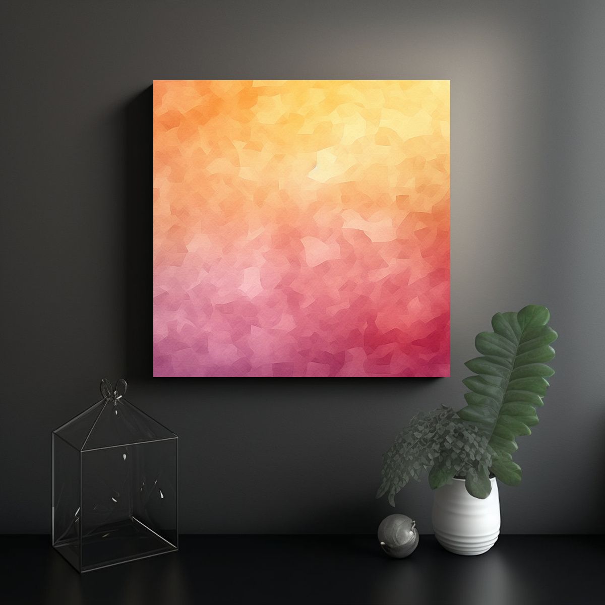 GENERICO - Pinturas Decorativas De Alta Calidad Con Cálidos 90x90 Cm