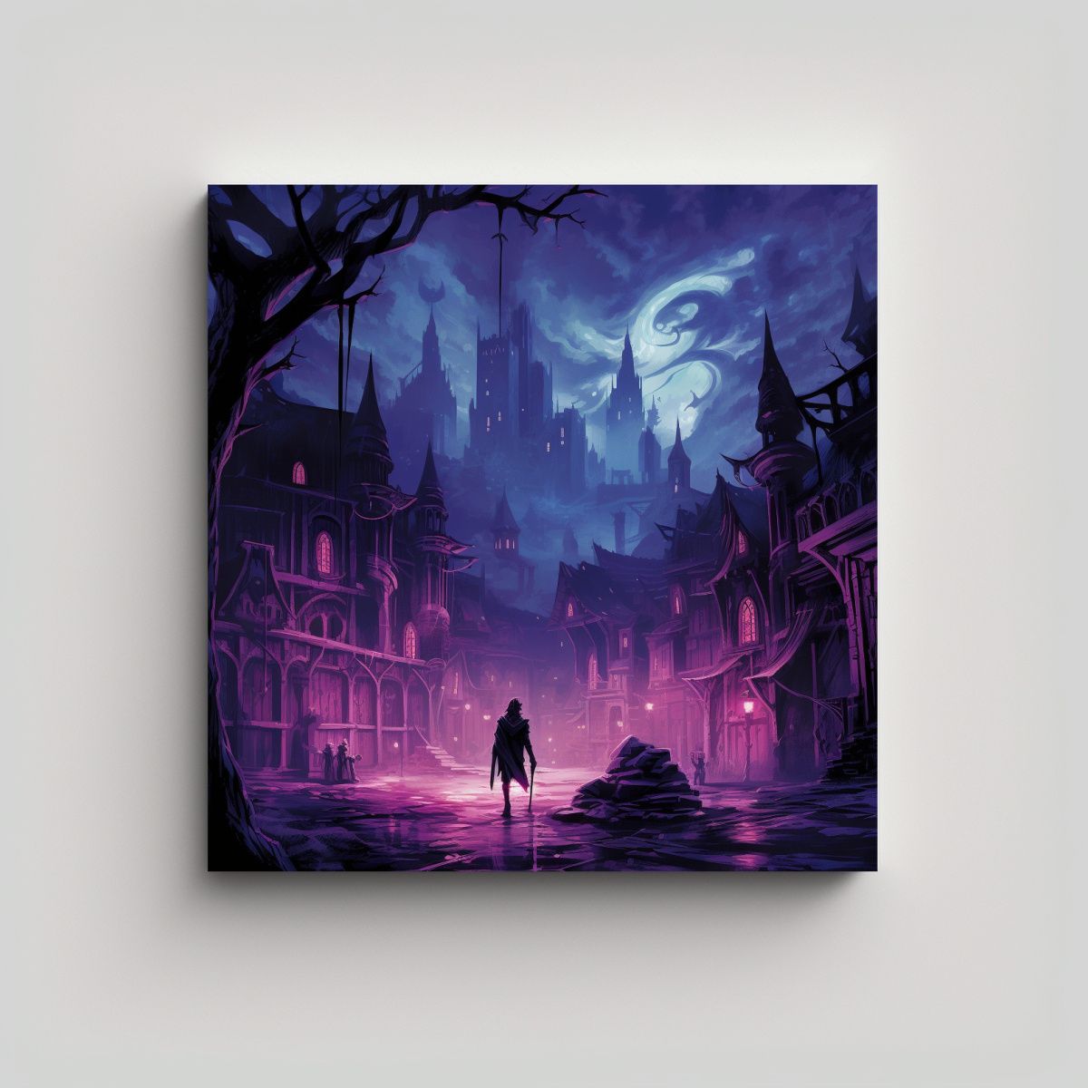 GENERICO - Pinturas Decorativas Digitales De La Ciudad De 80x80 Cm