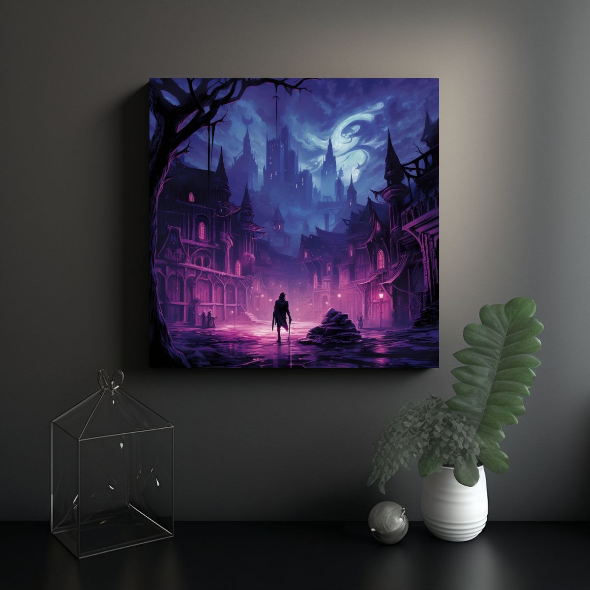 GENERICO - Pinturas Decorativas Digitales De La Ciudad De 80x80 Cm