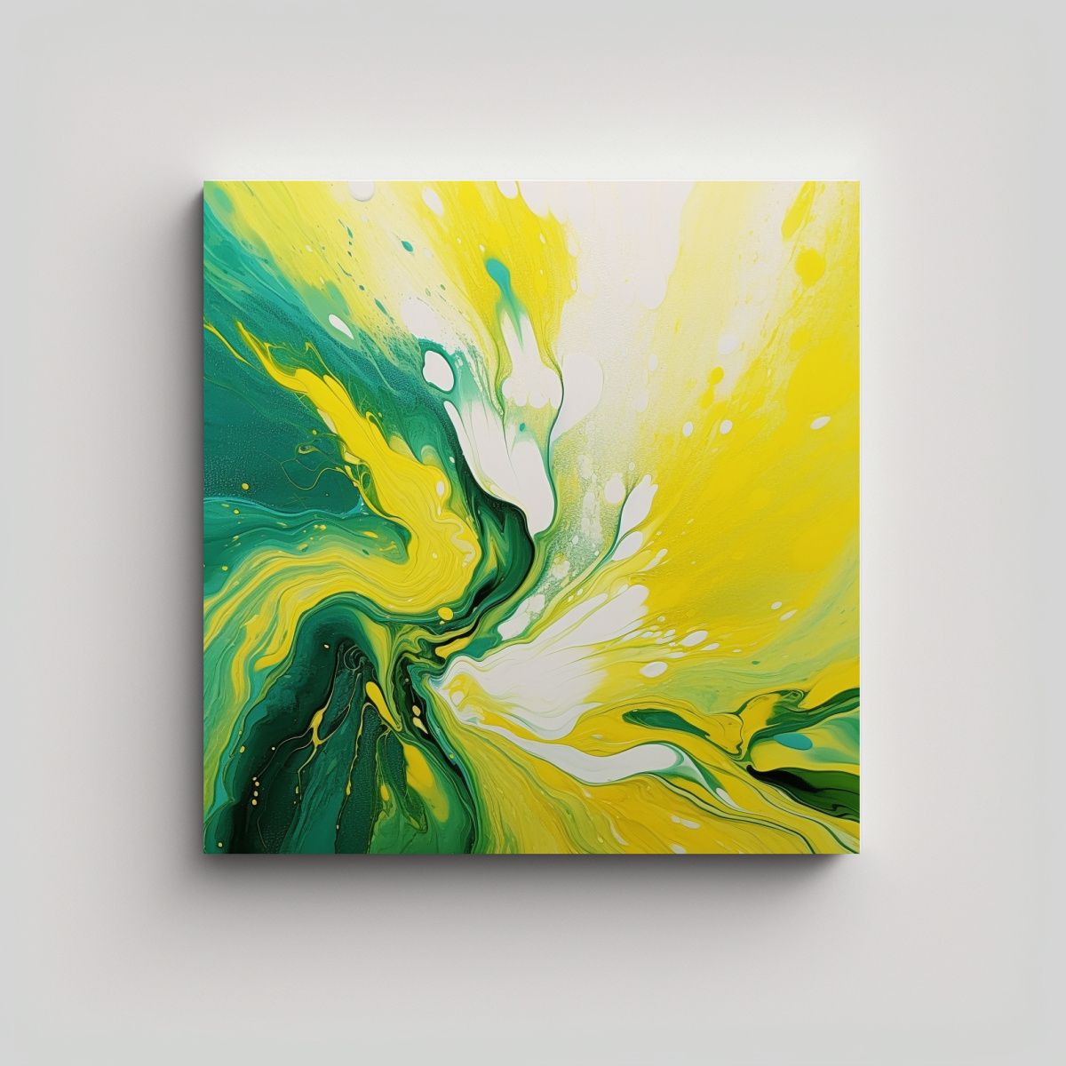 GENERICO - Pintura China De Técnica De Salpicaduras: Arte 70x70 Cm