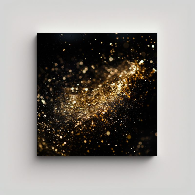 GENERICO - Pinturas Decorativas De Vanguardia En Oro Y 50x50 Cm