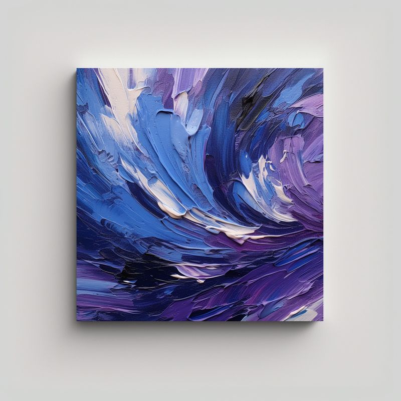 GENERICO - Pintura En Lienzo Con Fuerza Dinámica Y 60x60 Cm