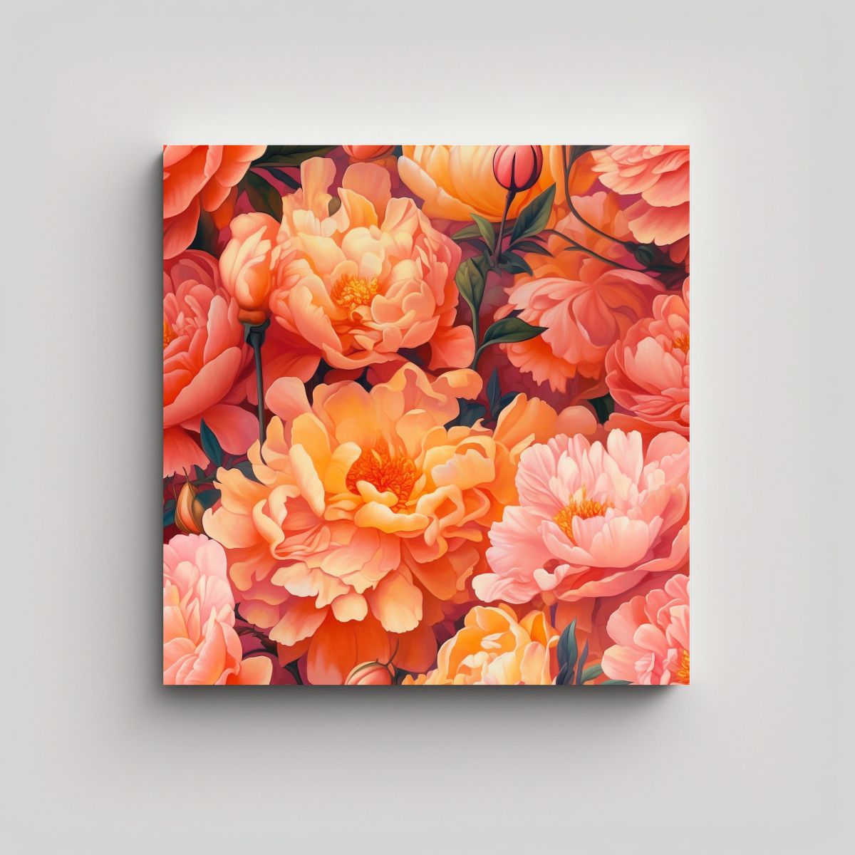 GENERICO - Cuadro Cuadrado Alta Resolución Estilo Charlie 80x80 Cm