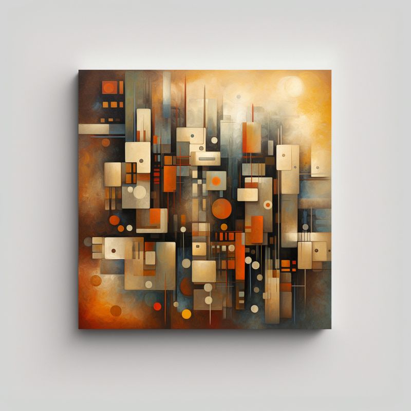 GENERICO - Pinturas Abstractas De Arte Callejero 90x90 Cm