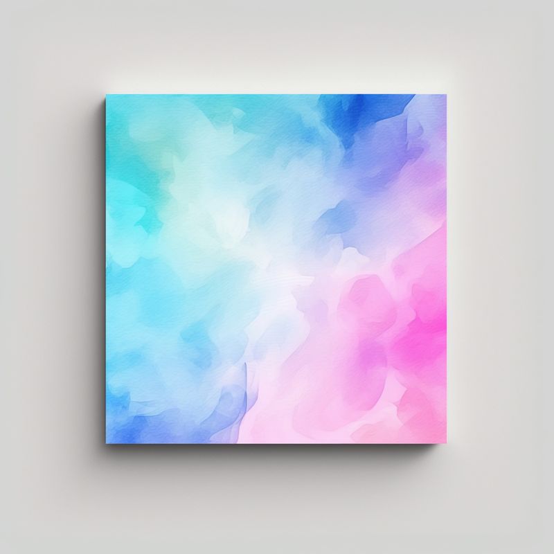 GENERICO - Cuadro Decorativo Con Armonía De Colores: Azul, 50x50 Cm