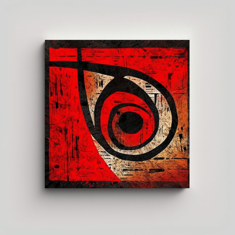 GENERICO - Significado Símbolo En Arte Pinturas Decorativas 90x90 Cm