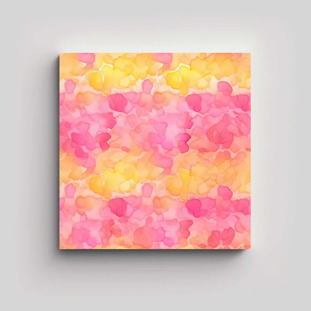 GENERICO - Fondo Acuarela Rosa Y Amarillo Ombre Para 80x80 Cm