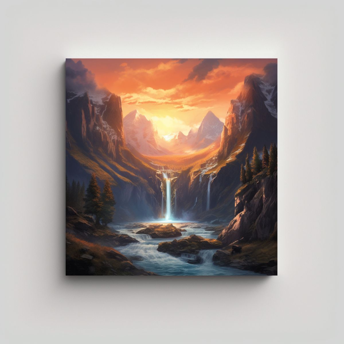 GENERICO - Cuadro Moderno Inspirador Para Decorar Tu Espacio 80x80 Cm