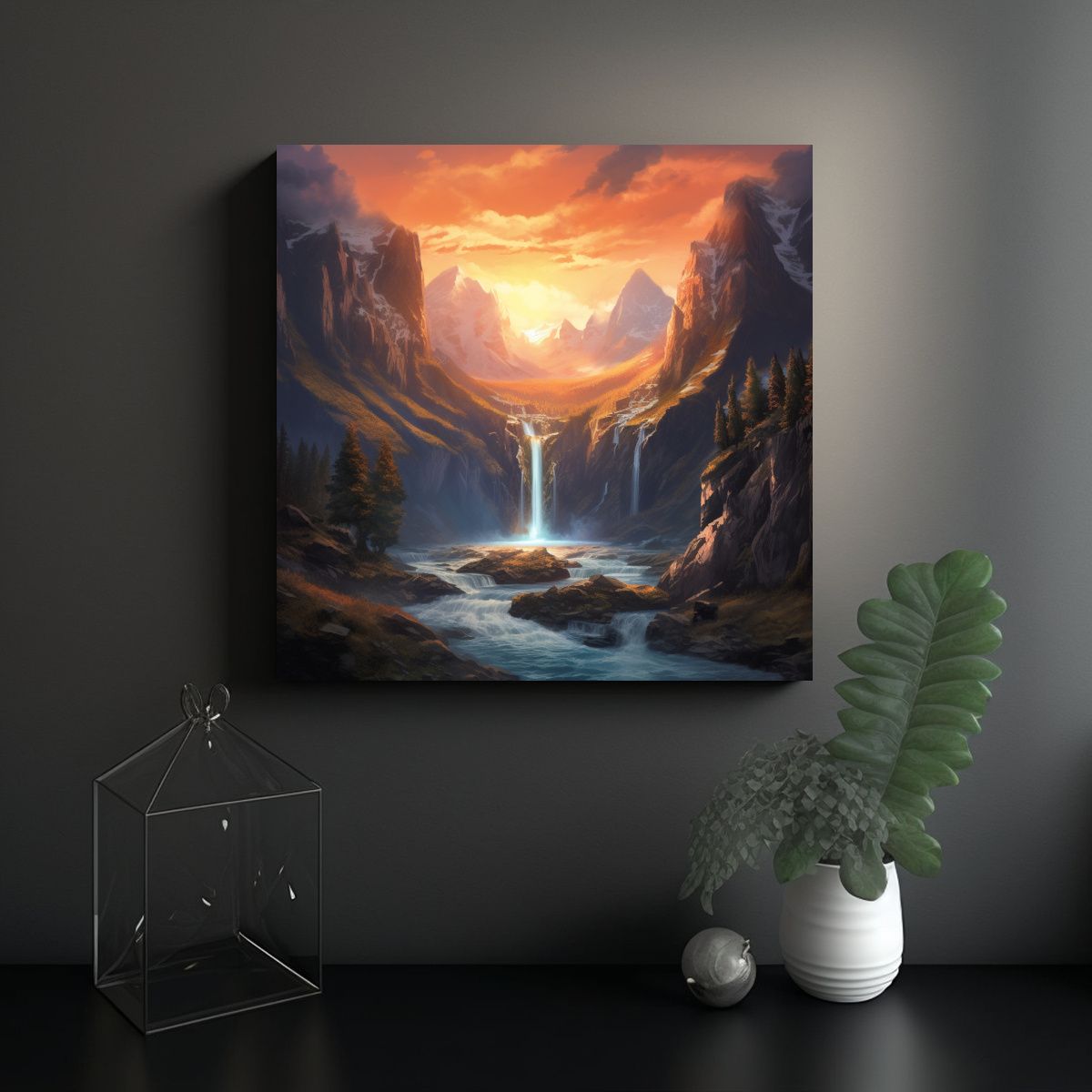 GENERICO - Cuadro Moderno Inspirador Para Decorar Tu Espacio 80x80 Cm