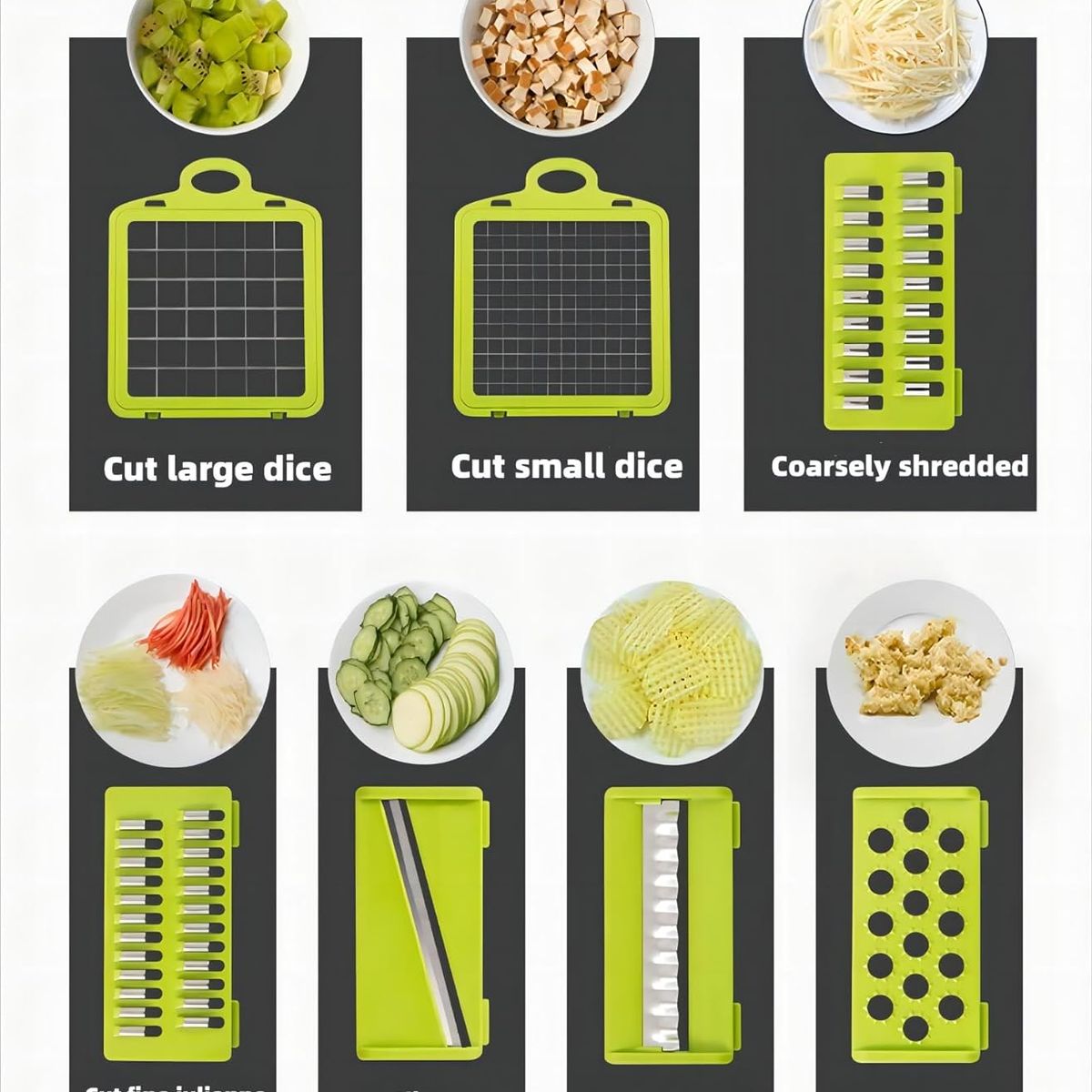 KUANGYE - Cortador Rallador Picador Verduras