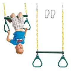 KUANGYE - Gimnasio Niño Barra De Trapeciocolumpio Con Anillos