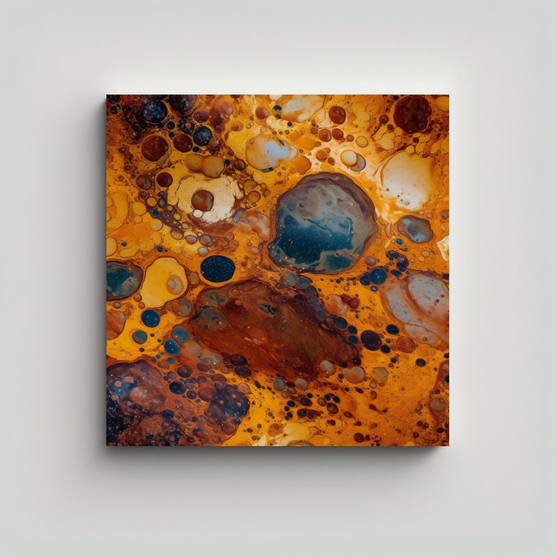 GENERICO - Fotografía Textura óleo Impactante Para 70x70 Cm