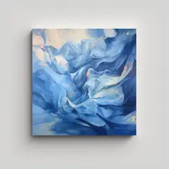 GENERICO - Cuadro Abstracto Azul Cielo Positivo Viento 90x90 Cm