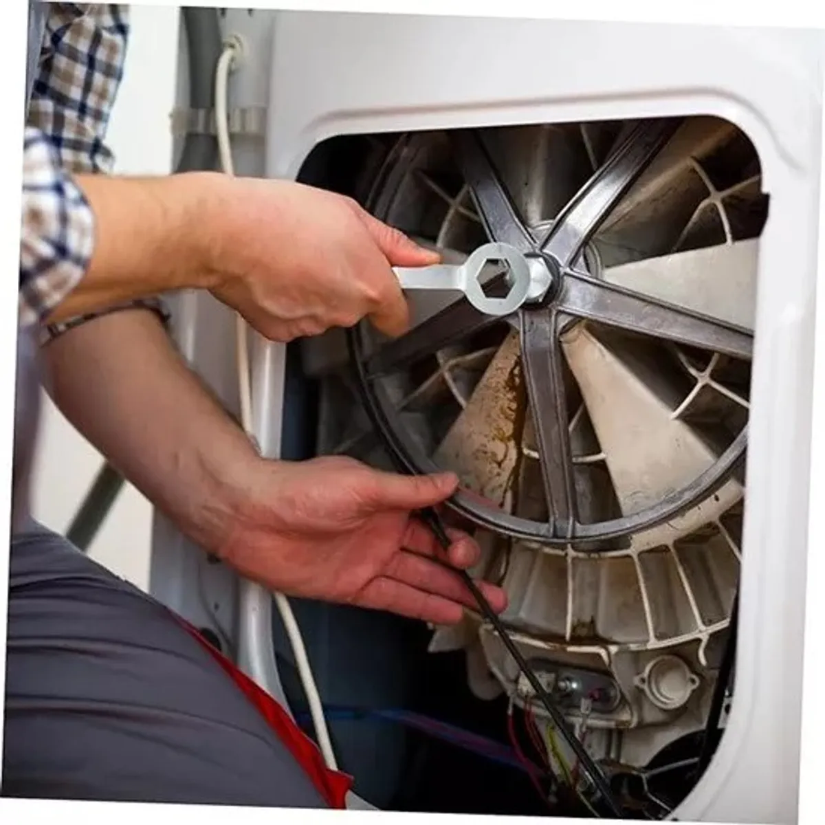 KUANGYE - Llave Lavadora Desmontaje, Mantención 2 Puntas 36 -38 Mm.