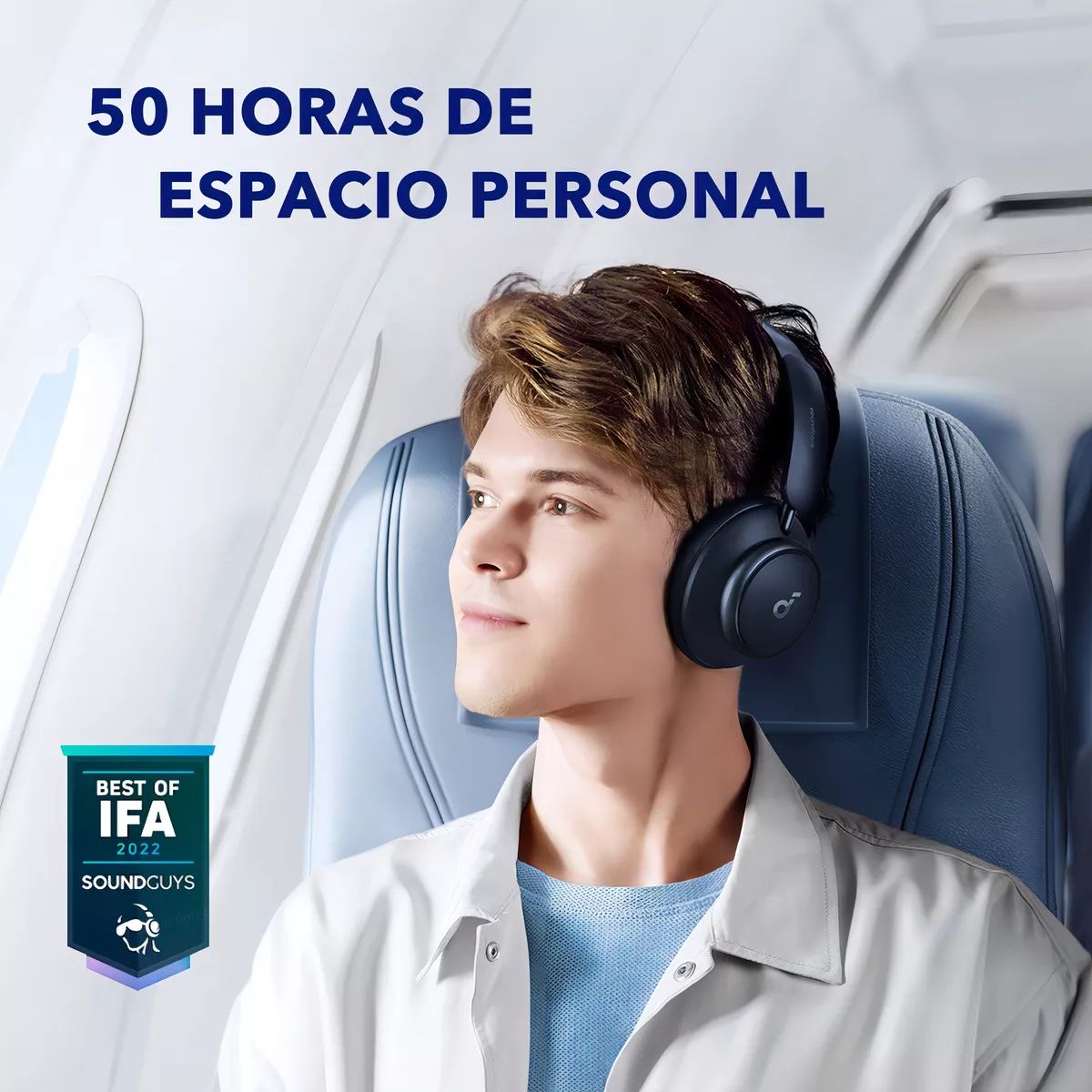 SOUNDCORE - Audífonos Bluetooth Soundcore Space Q45 Cancelación Ruido Negro