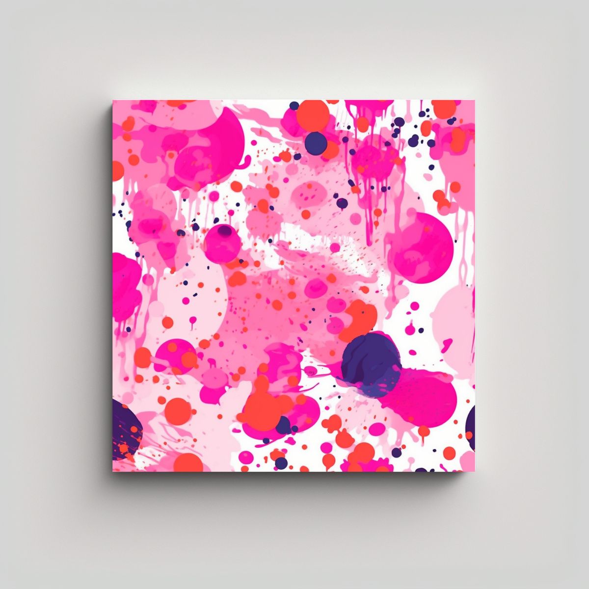 GENERICO - Cuadro Tela Canvas Combinación Cera Prensada 70x70 Cm