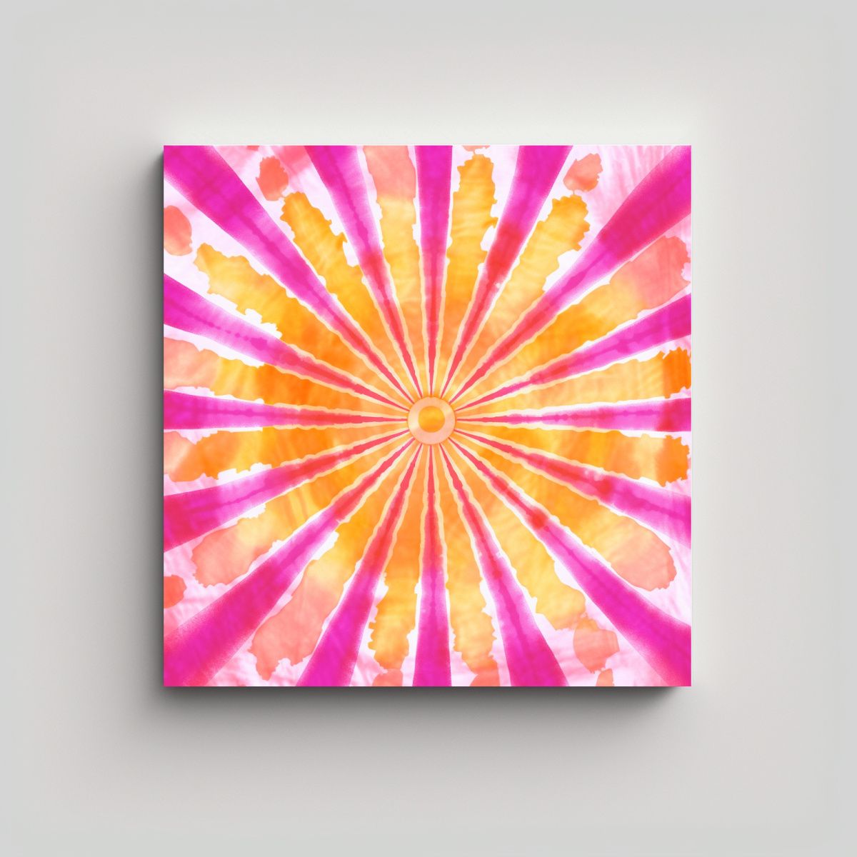 GENERICO - Pinturas De Decoración Creativa En Fondo Tie Dye 80x80 Cm