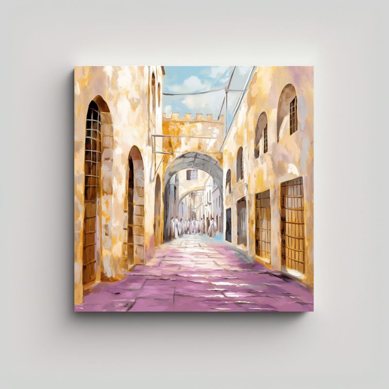 GENERICO - Pinturas Decorativas De Equilibrio En Estrecho 90x90 Cm