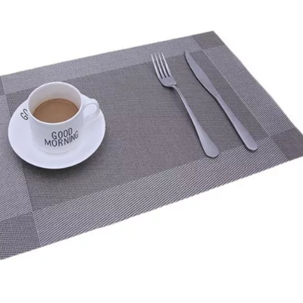 GENERICO - Set 4 Individuales De Mesa Gris
