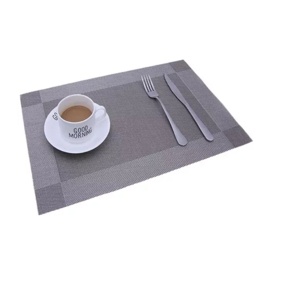 GENERICO - Set 4 Individuales De Mesa Gris