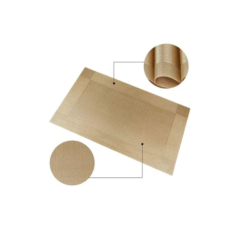 GENERICO - Set 4 Individuales De Mesa Dorado