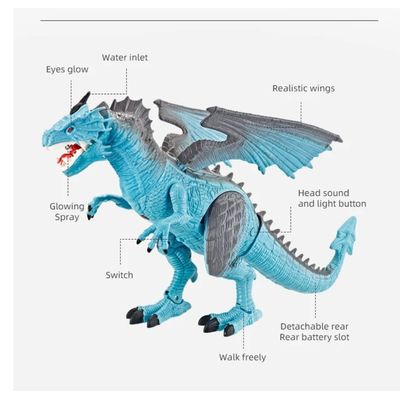 Imagen 2 del producto DINOSAURIO CONTROL REMOTO GRAN DRAGON LUZ VAPOR SONIDO