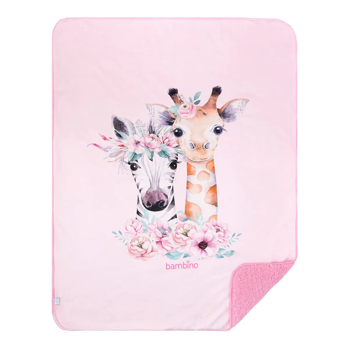 BAMBINO - Frazada De Sherpa Fucsia Animales Niña