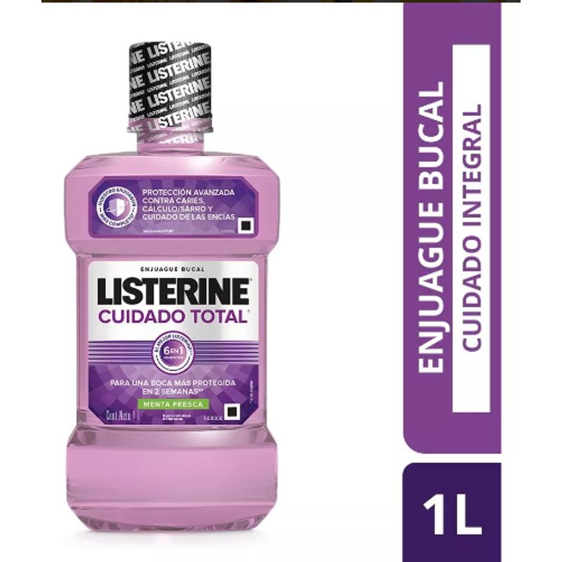 LISTERINE - Enjuague Bucal Listerine® Cuidado Total X 1lt