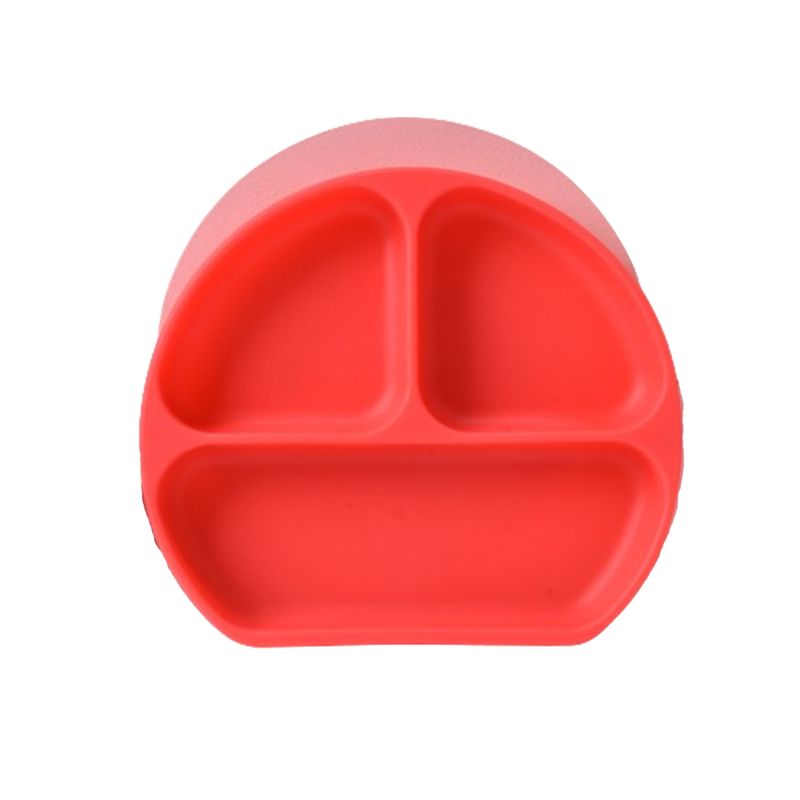 GENERICO - Plato De Silicona Para Niños - ROJO